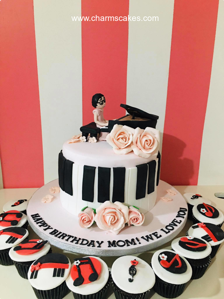 The pianist Music Custom Cake
