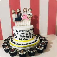 Beegees Music Custom Cake