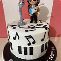 Pop Star Music Custom Cake