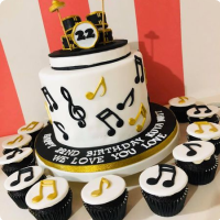 Drums Music Custom Cake