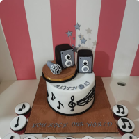 Superbase Music Custom Cake