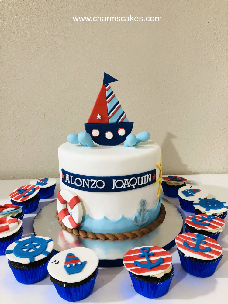 Alonzo's Boat Seaman Nautical Custom Cake