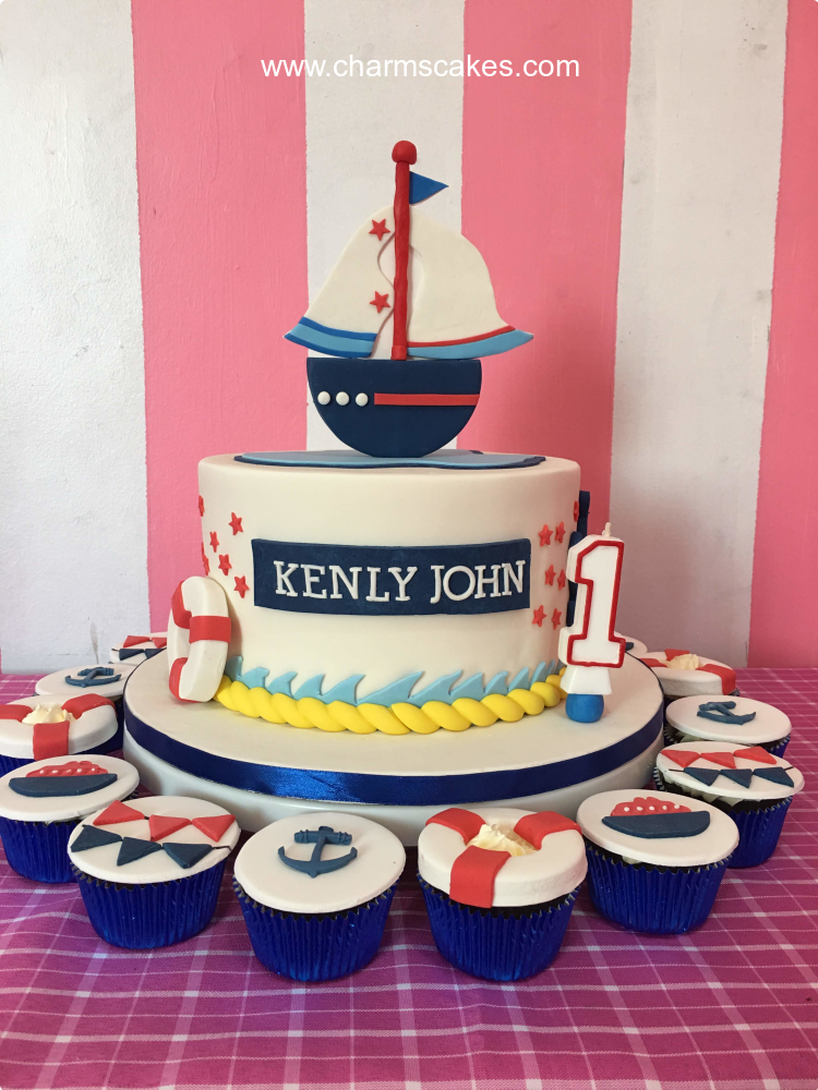 Kenly's Boat Seaman Nautical Custom Cake
