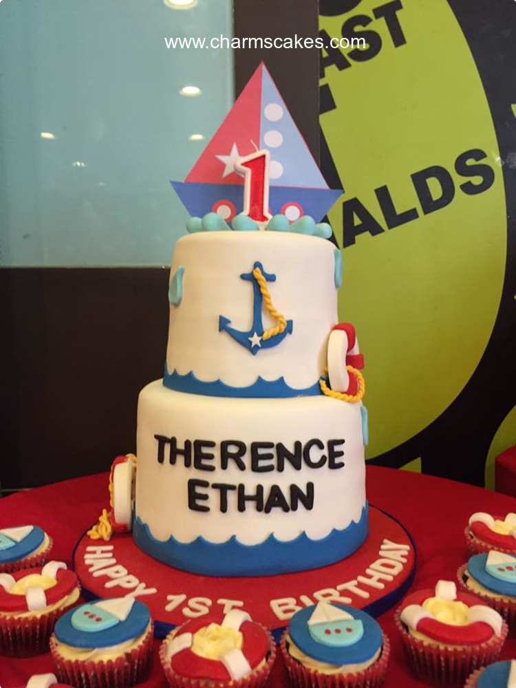 Ethan Seaman Nautical Custom Cake