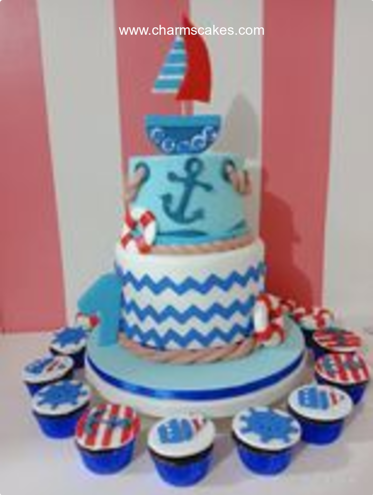 Asher Seaman Nautical Custom Cake