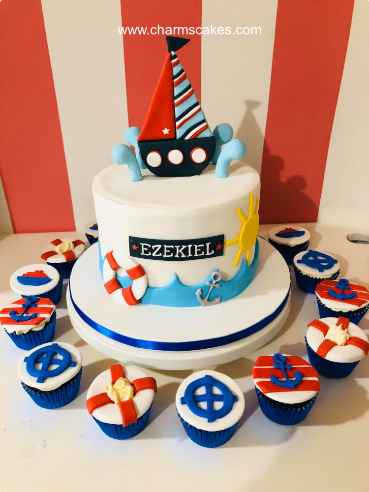 Ekiel Seaman Nautical Custom Cake