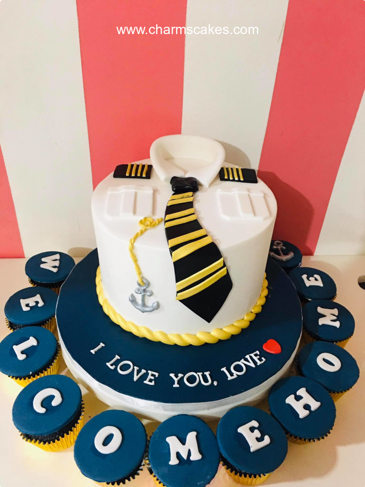 Captain Seaman Nautical Custom Cake