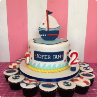 Jofer's Boat Seaman Nautical Custom Cake