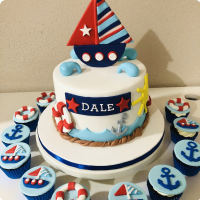 Dale's Boat Seaman Nautical Custom Cake