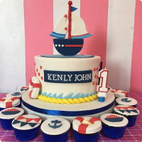 Kenly's Boat Seaman Nautical Custom Cake