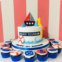 Noah Seaman Nautical Custom Cake