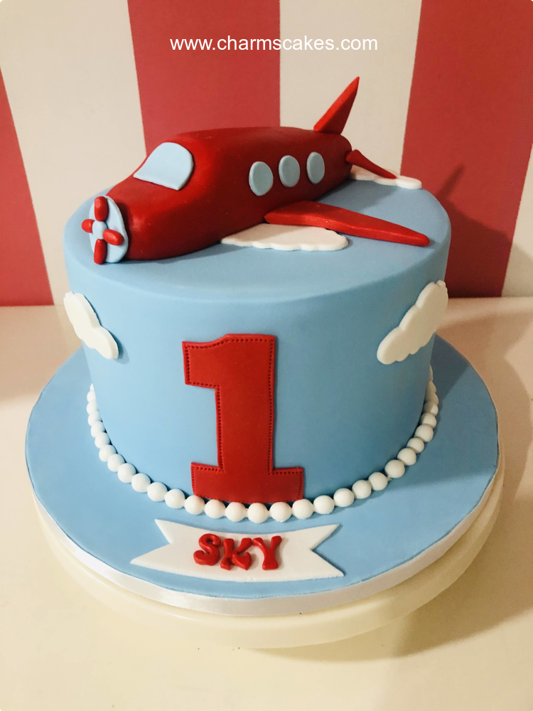 Very Easy Airplane Birthday Cake Tutorial for Beginners - YouTube