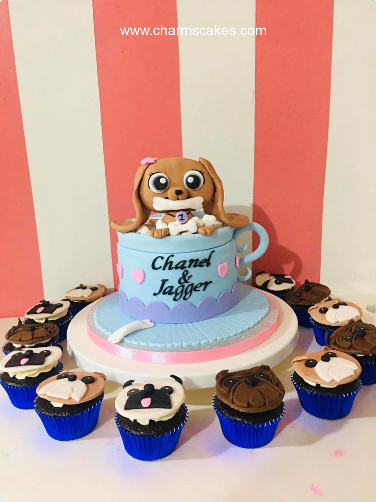 Cute Dog Jagger Featured Custom Cake