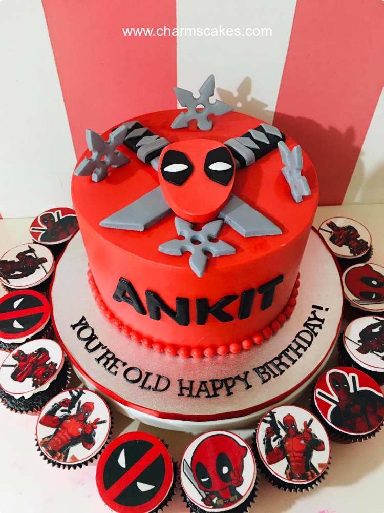 Deadpool Featured Custom Cake