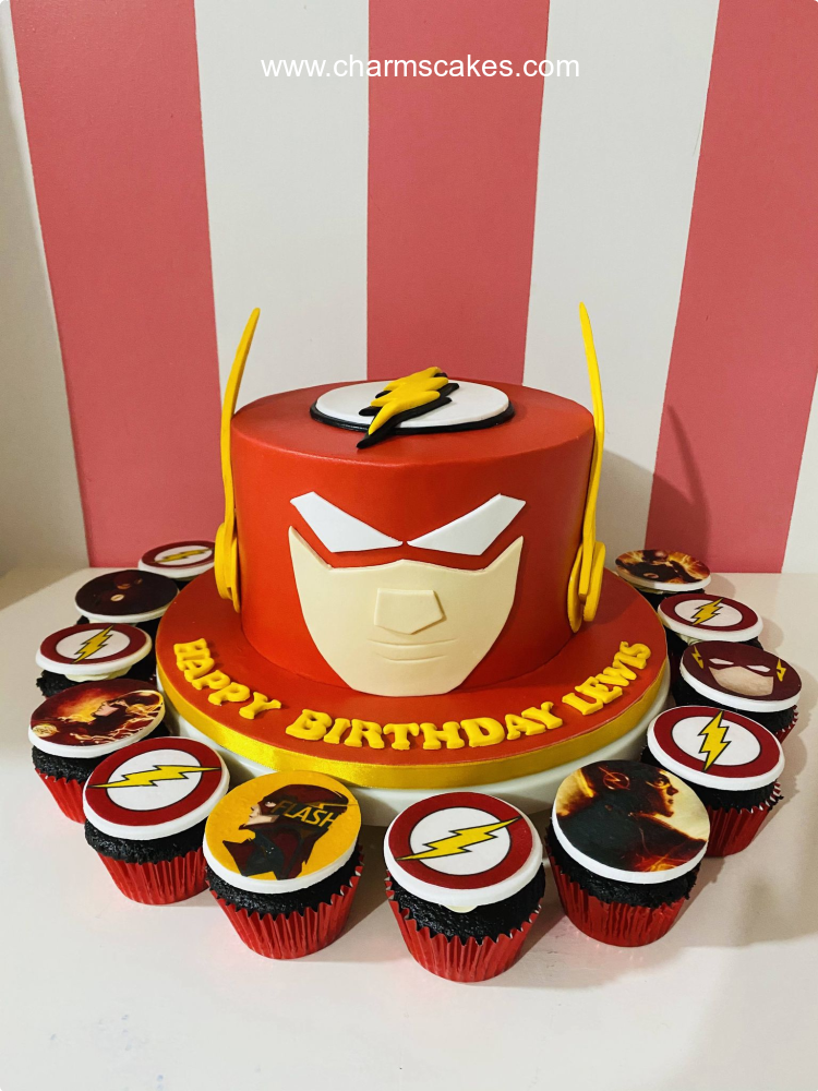 The Flash Featured Custom Cake