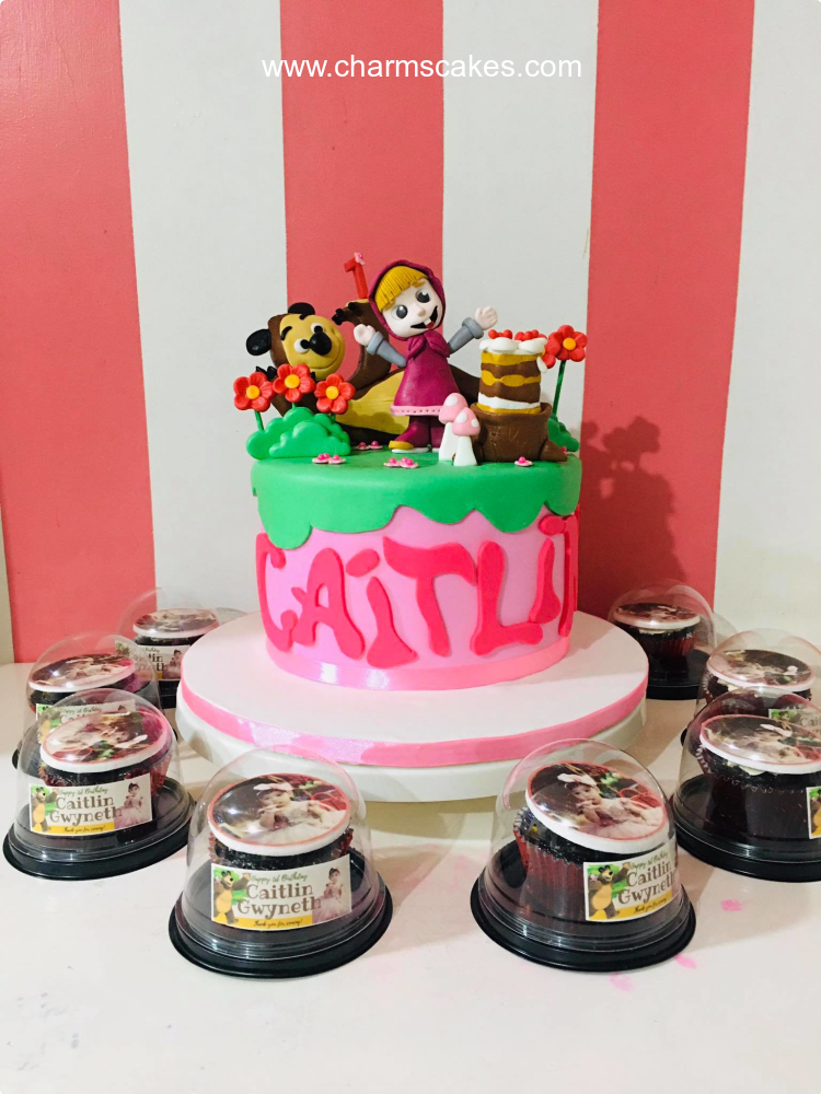 Masha and the Bear cake for baby Nachu's birthday 🌸🌷 . #miascupcakery # cakedesign #cakedecorating #reelsinstagram #reelkarofeelkaro… | Instagram