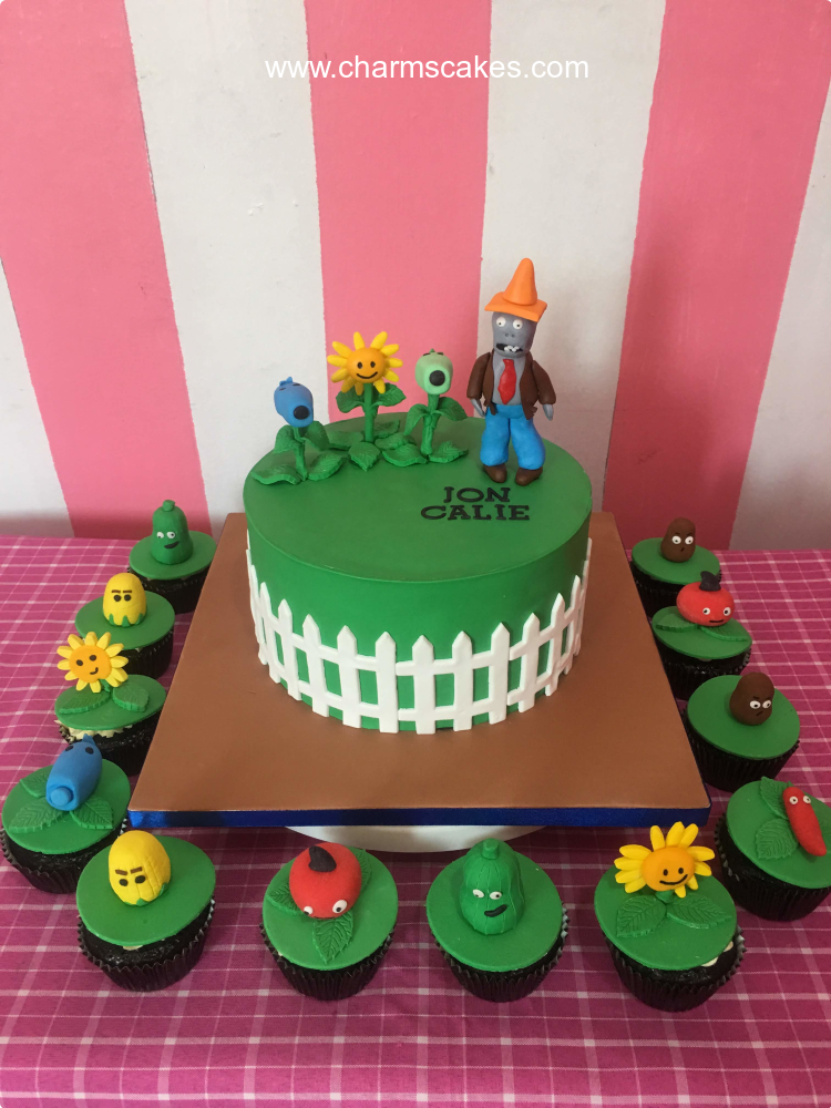 Plants VS Zombies Featured Custom Cake