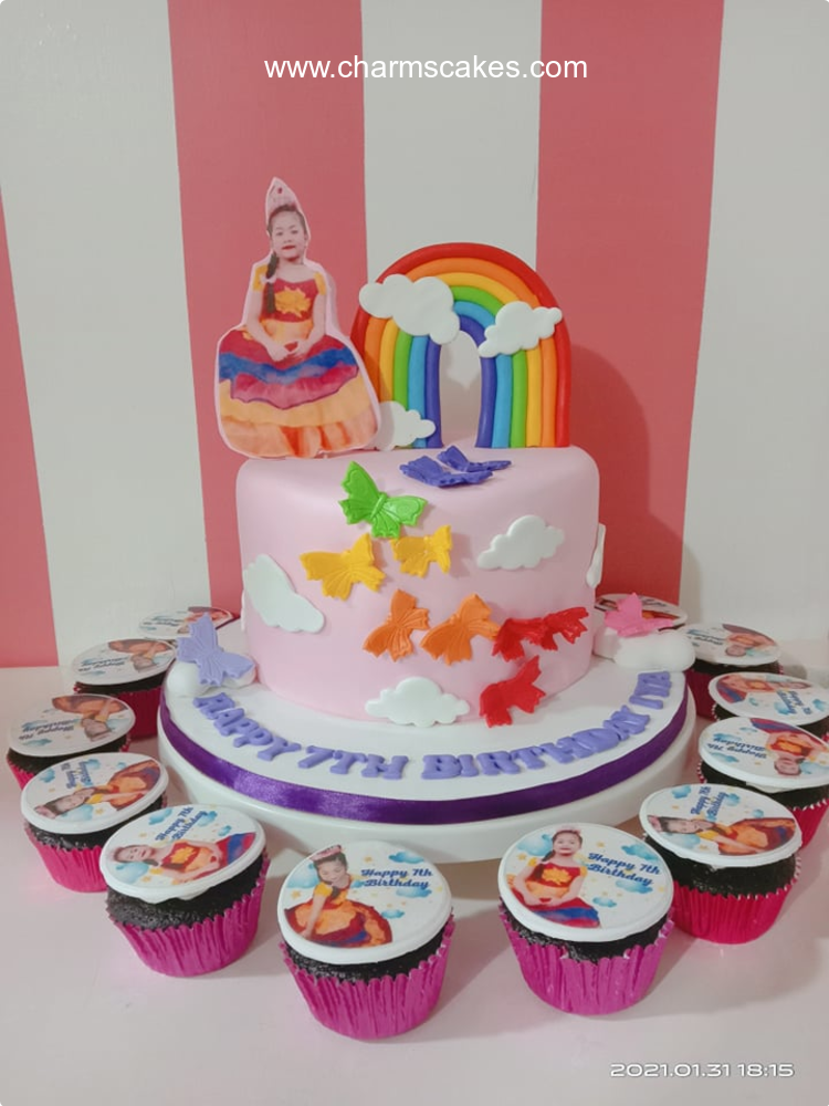 Rainbow Featured Custom Cake