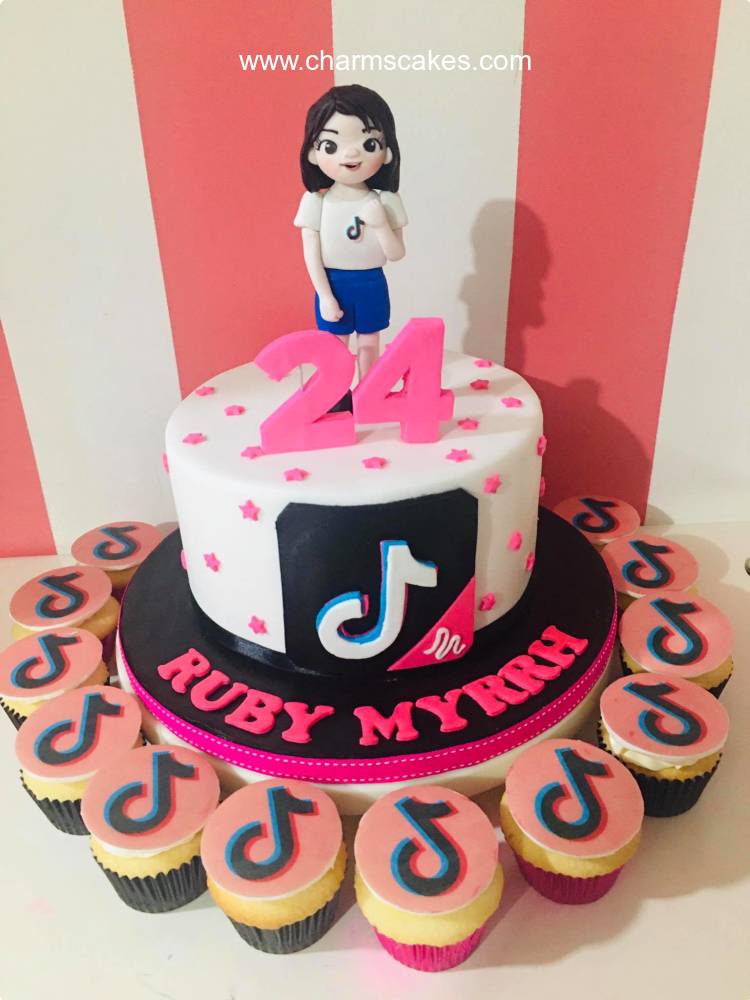 Tiktok Featured Custom Cake