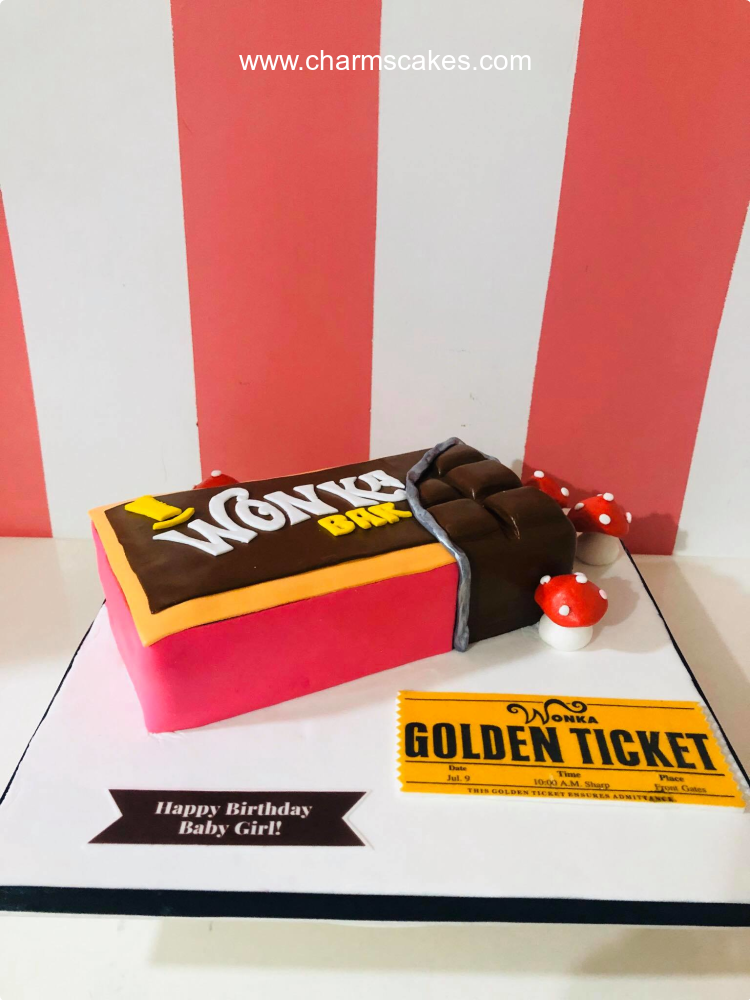 Willy Wonka Themed Candy Bars Personalized for Your Occasion