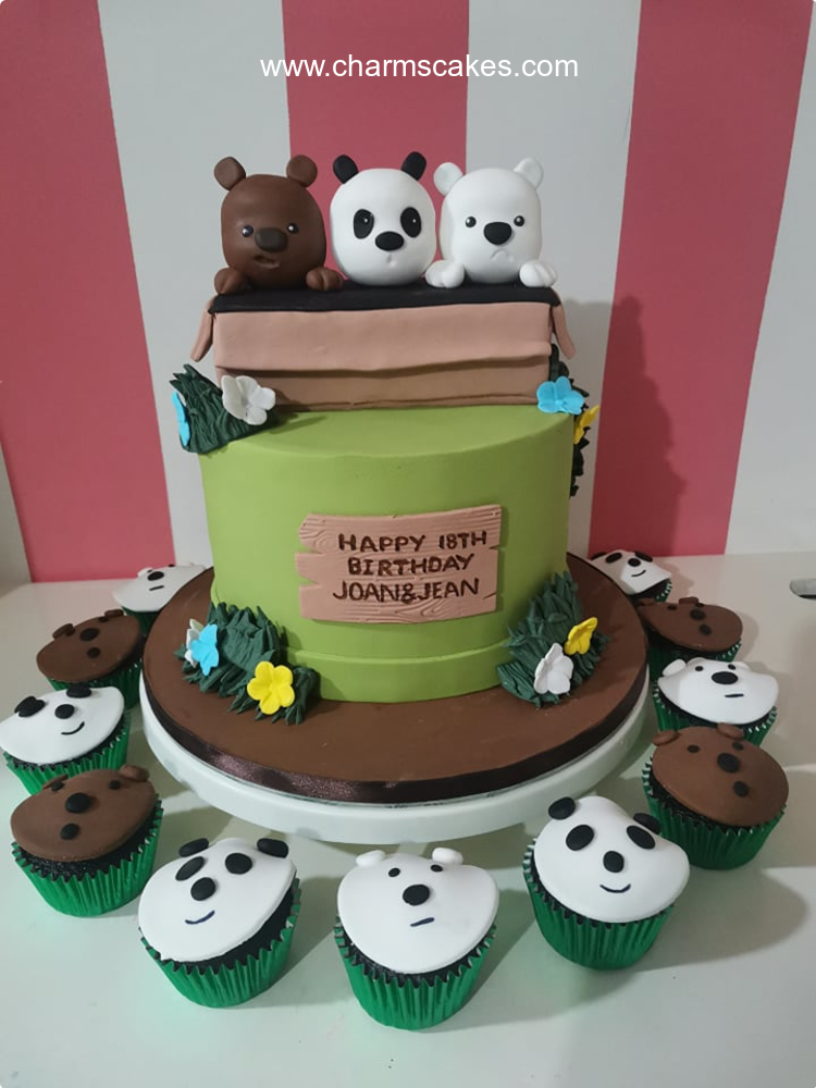 Bare Bears Featured Custom Cake