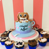 Cute Dog Jagger Featured Custom Cake