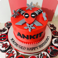 Deadpool Featured Custom Cake