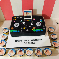 Disc Jockey Featured Custom Cake