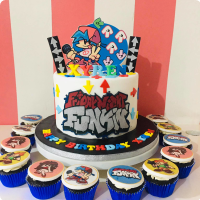 Friday Night Funkin Featured Custom Cake