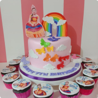 Rainbow Featured Custom Cake