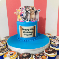 Talking Tom Featured Cake