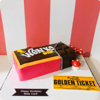 Wonka Bar Featured Custom Cake