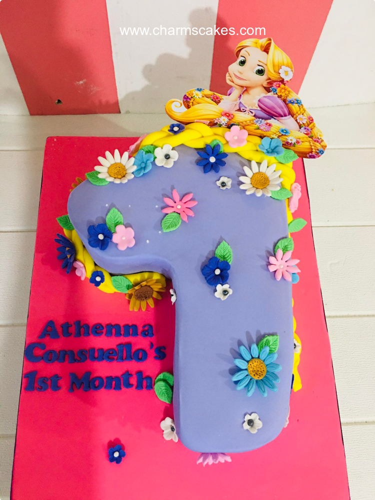 Athena's Number 1 Cake Numbers Custom Cake