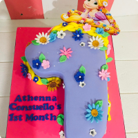 Athena's Number 1 Cake Numbers Custom Cake