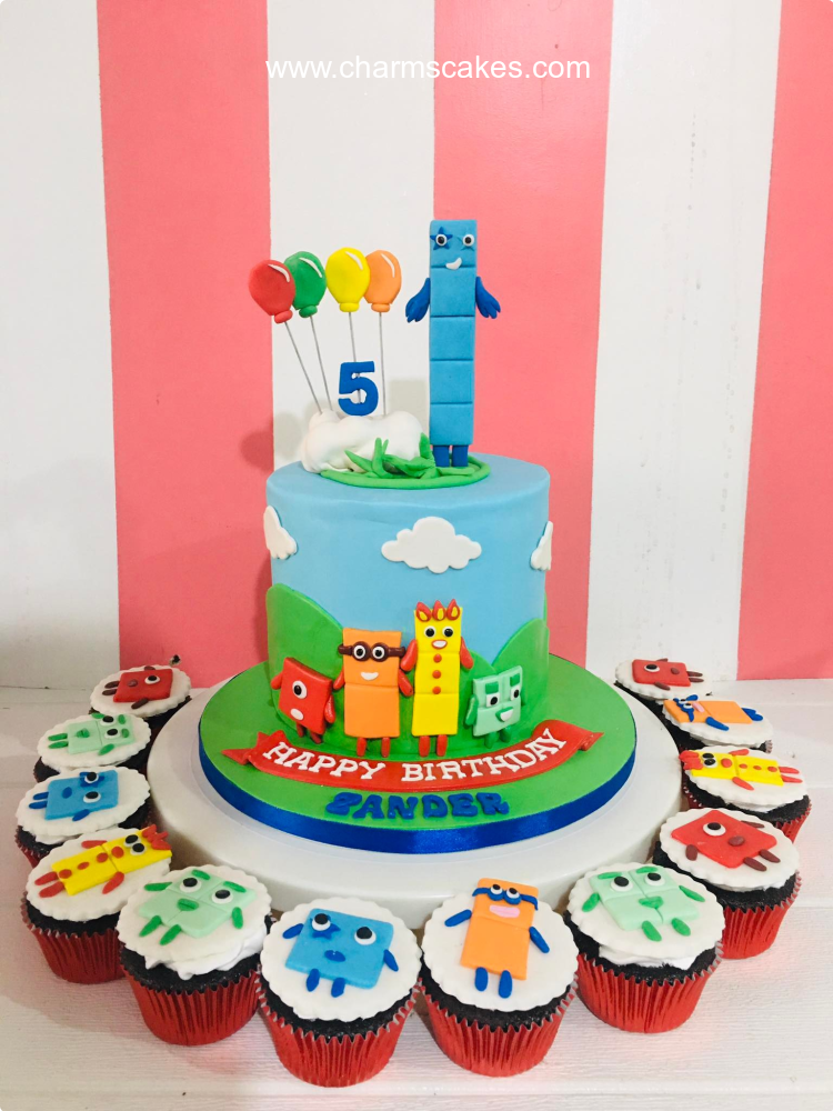 NUMBERBLOCKS CAKE TOPPER