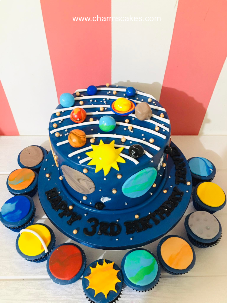 Travis Outer Space Custom Cake