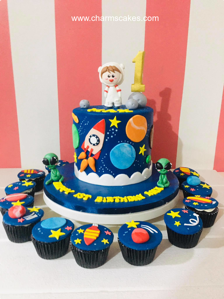 Max Outer Space Custom Cake