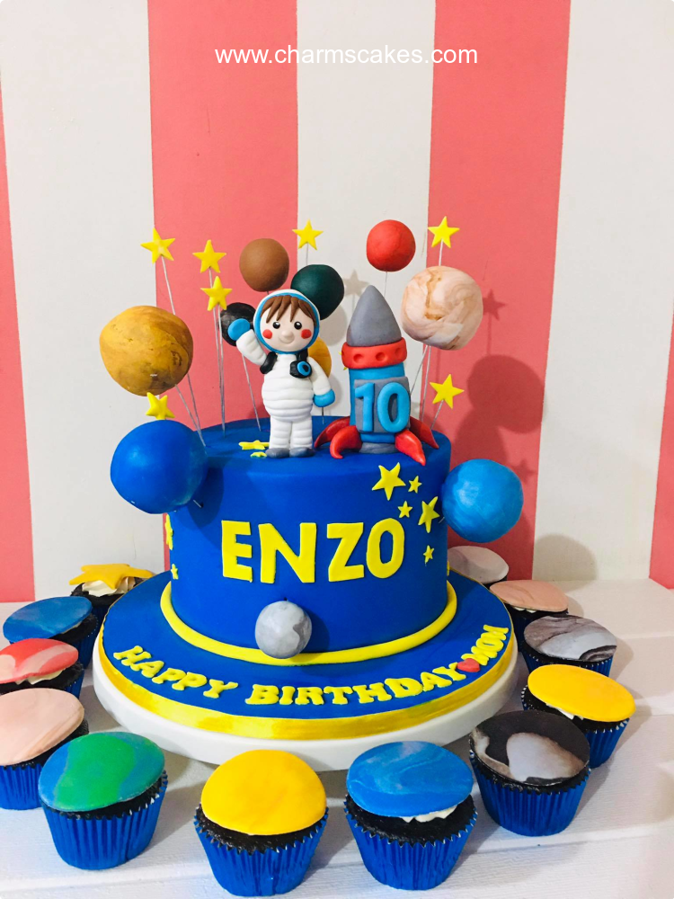 Enzo Outer Space Custom Cake