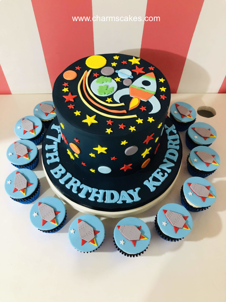 Space (Kendrick) Outer Space Custom Cake