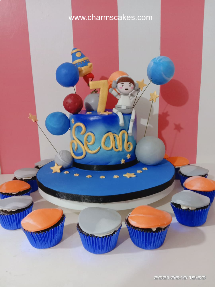 Sean Outer Space Custom Cake