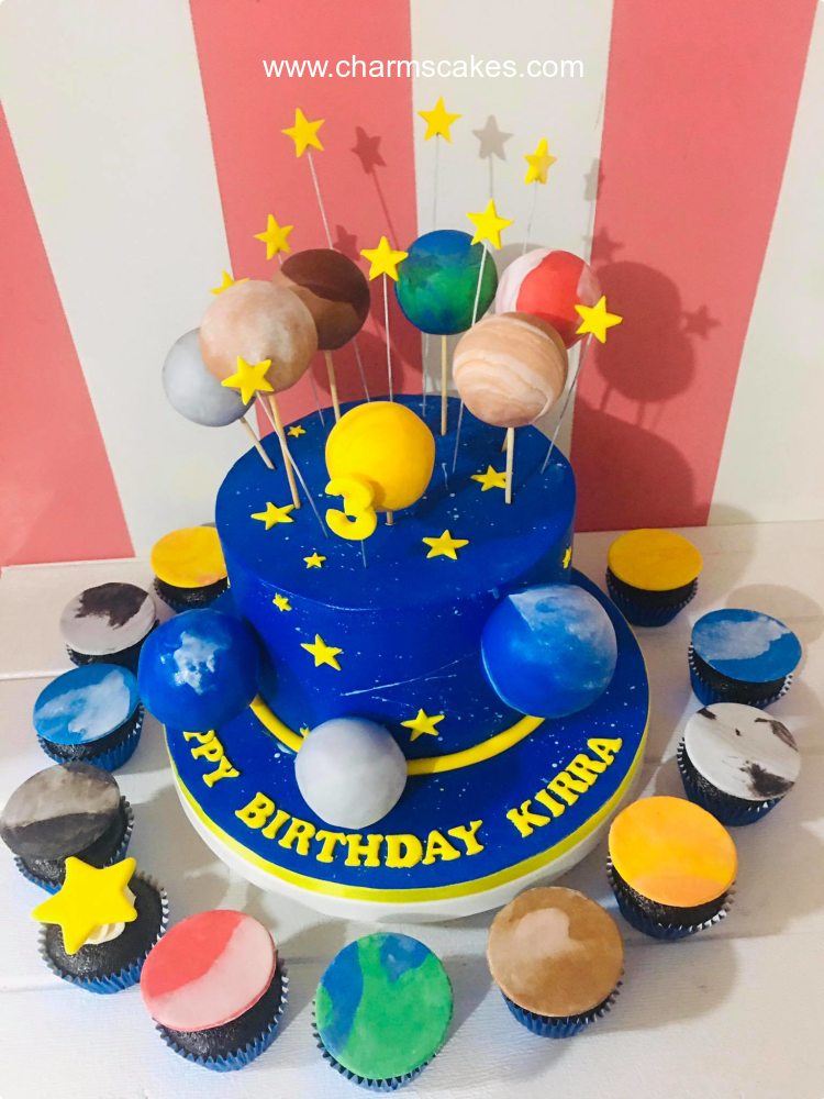 Kirra's Outer Space Custom Cake