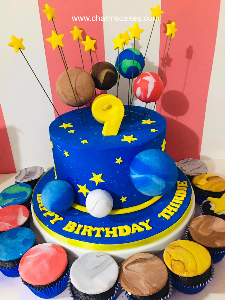 Thirdie Outer Space Custom Cake