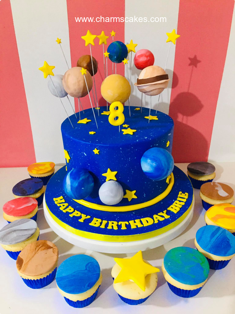 Brie Outer Space Custom Cake