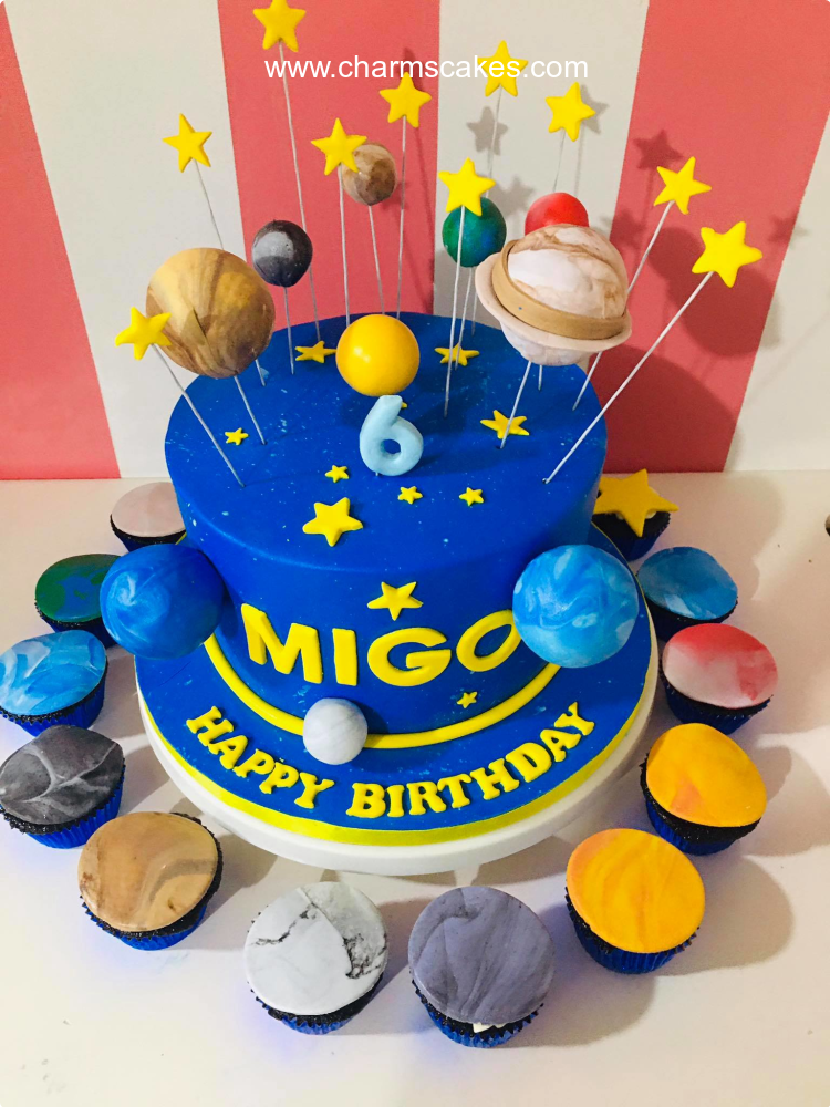 Migo Outer Space Custom Cake