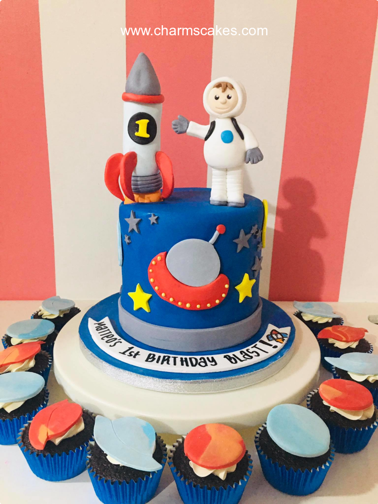 Astroboy Outer Space Custom Cake