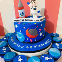 Irvine Outer Space Custom Cake