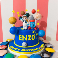 Enzo Outer Space Custom Cake