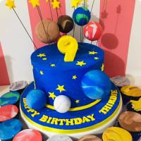 Thirdie Outer Space Custom Cake