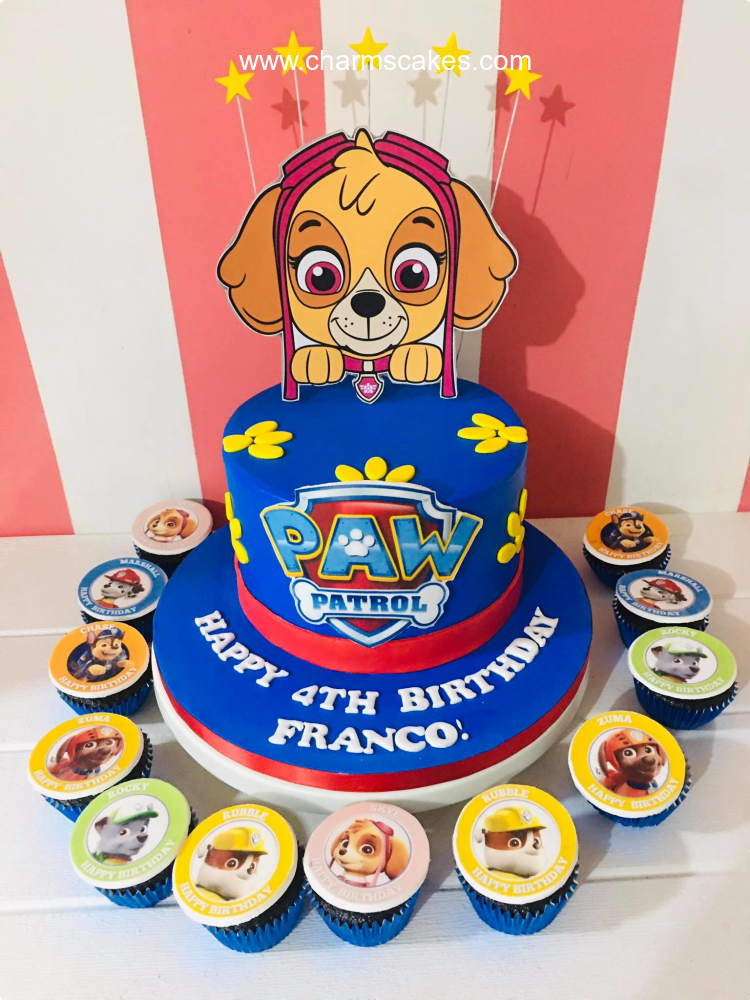 Cute Skye Paw Patrol Custom Cake