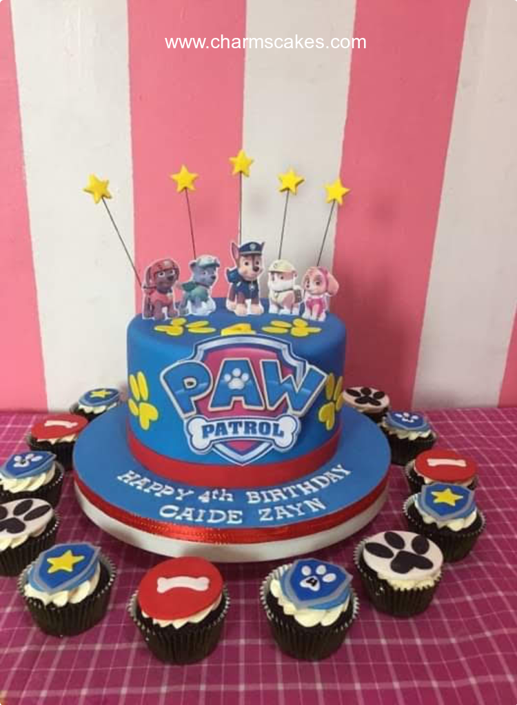 Paw Patrol (Caide) Paw Patrol Custom Cake